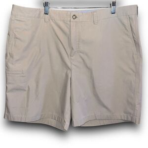 L.L. Bean 42 Standard Fit Khaki‎ Beige  Chino Golf Preppy Cotton Classic Shorts